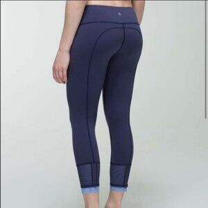 Lululemon Find Your Flow Crop Leggings Navy Blue